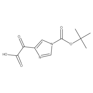 2-{1-[(tert-butoxy)carbonyl]-1H-imidazol-4-yl}-2-oxoacetic acid Structure