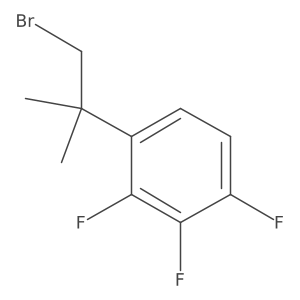 1-(1-Bromo-2-methylpropan-2-yl)-2,3,4-trifluorobenzene结构式