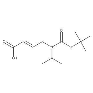 4-{[(Tert-butoxy)carbonyl](propan-2-yl)amino}but-2-enoic acid结构式
