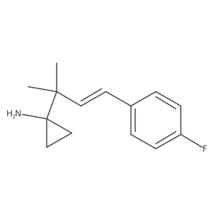 1-[4-(4-Fluorophenyl)-2-methylbut-3-en-2-yl]cyclopropan-1-amine Structure