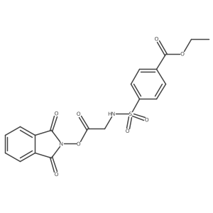 ethyl 4-({2-[(1,3-dioxo-2,3-dihydro-1H-isoindol-2-yl)oxy]-2-oxoethyl}sulfamoyl)benzoate结构式
