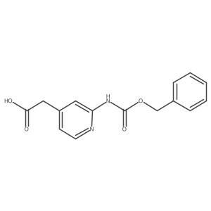 2-[2-(Phenylmethoxycarbonylamino)pyridin-4-yl]acetic acid结构式