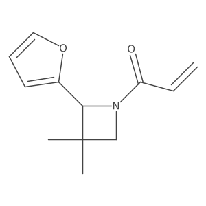 1-[2-(Furan-2-yl)-3,3-dimethylazetidin-1-yl]prop-2-en-1-one结构式