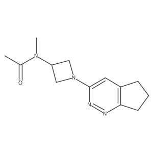 N-(1-{5H,6H,7H-cyclopenta[c]pyridazin-3-yl}azetidin-3-yl)-N-methylacetamide结构式