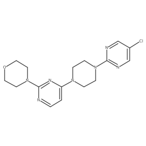 4-{4-[4-(5-Chloropyrimidin-2-yl)piperazin-1-yl]pyrimidin-2-yl}morpholine Structure