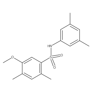 N-(3,5-dimethylphenyl)-5-methoxy-2,4-dimethylbenzene-1-sulfonamide Structure