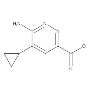 6-Amino-5-cyclopropylpyridazine-3-carboxylic acid Structure