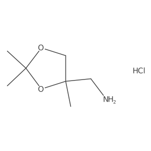 (2,2,4-Trimethyl-1,3-dioxolan-4-yl)methanamine;hydrochloride Structure