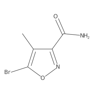 5-Bromo-4-methylisoxazole-3-carboxamide结构式
