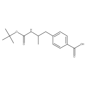 4-(2-{[(Tert-butoxy)carbonyl]amino}propyl)benzoic acid结构式