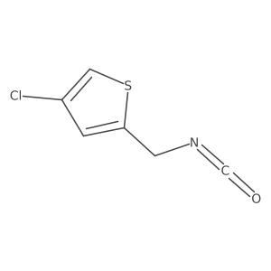 4-Chloro-2-(isocyanatomethyl)thiophene结构式