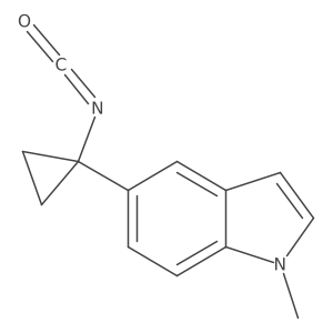 5-(1-isocyanatocyclopropyl)-1-methyl-1H-indole结构式