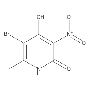5-Bromo-4-hydroxy-6-methyl-3-nitro-2(1H)-pyridinone结构式