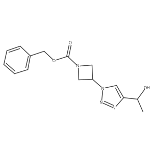 benzyl 3-{4-[(1R)-1-hydroxyethyl]-1H-1,2,3-triazol-1-yl}azetidine-1-carboxylate Structure