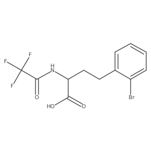4-(2-Bromophenyl)-2-(2,2,2-trifluoroacetamido)butanoic acid Structure