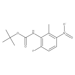 tert-butyl N-(6-fluoro-2-methyl-3-nitrophenyl)carbamate Structure