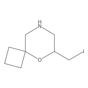 6-(Iodomethyl)-5-oxa-8-azaspiro[3.5]nonane结构式