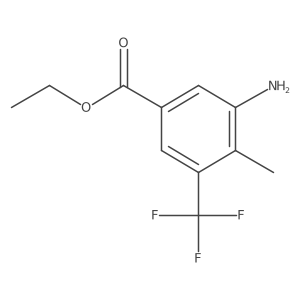 Ethyl 3-amino-4-methyl-5-(trifluoromethyl)benzoate Structure
