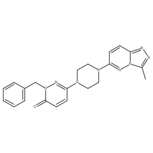 2-Benzyl-6-(4-{3-methyl-[1,2,4]triazolo[4,3-b]pyridazin-6-yl}piperazin-1-yl)-2,3-dihydropyridazin-3-one结构式
