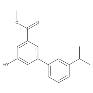 Methyl 5-hydroxy-3'-isopropyl-[1,1'-biphenyl]-3-carboxylate结构式