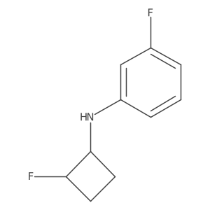 3-fluoro-N-(2-fluorocyclobutyl)aniline Structure