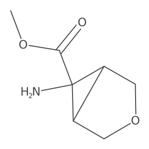 Methyl 6-amino-3-oxabicyclo[3.1.0]hexane-6-carboxylate结构式