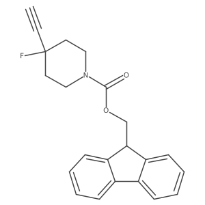 (9H-fluoren-9-yl)methyl 4-ethynyl-4-fluoropiperidine-1-carboxylate Structure