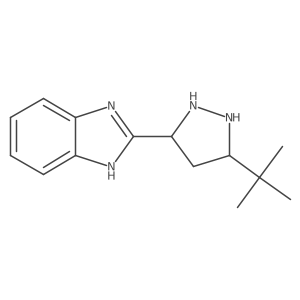 2-(5-tert-butylpyrazolidin-3-yl)-1H-benzimidazole Structure