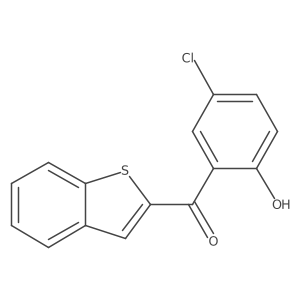 Benzo[b]thien-2-yl(5-chloro-2-hydroxyphenyl)methanone Structure