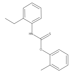 Carbamothioic acid, (2-ethylphenyl)-, O-(2-methylphenyl) ester结构式