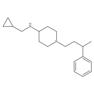 N-(cyclopropylmethyl)-1-(3-phenylbutyl)-4-piperidinamine Structure