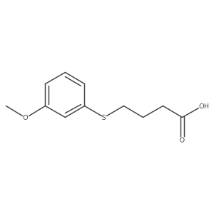 4-((3-Methoxyphenyl)thio)butanoic acid Structure