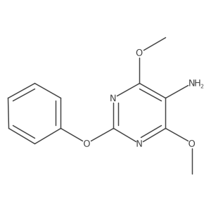 5-Pyrimidinamine,4,6-dimethoxy-2-phenoxy-结构式