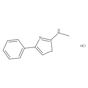 N-methyl-4-phenyl-1,3-thiazol-2-amine hydrochloride Structure