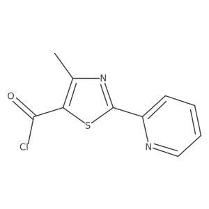 4-Methyl-2-pyridin-2-yl-1,3-thiazole-5-carbonyl chloride Structure