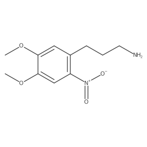 3-(4,5-Dimethoxy-2-nitrophenyl)propan-1-amine结构式
