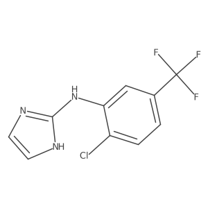 2-(2-Chloro-5-trifluromethylanilino)imidazole结构式