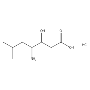 (3S,4S)-4-Amino-3-hydroxy-6-methylheptanoic acid hydrochloride结构式