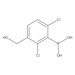 Boronic acid, B-[2,6-dichloro-3-(hydroxymethyl)phenyl]-结构式