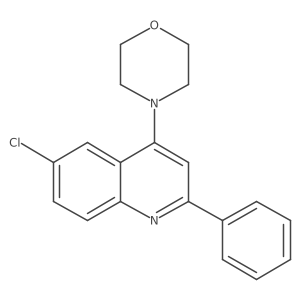 6-Chloro-4-(4-morpholinyl)-2-phenylquinoline结构式