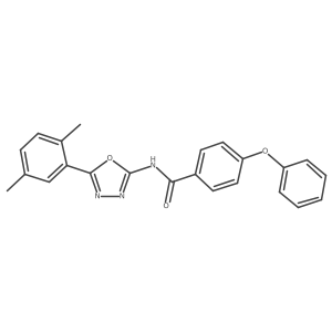 N-[5-(2,5-dimethylphenyl)-1,3,4-oxadiazol-2-yl]-4-phenoxybenzamide Structure