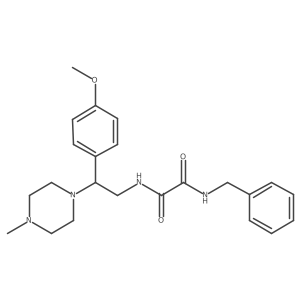 N1-benzyl-N2-(2-(4-methoxyphenyl)-2-(4-methylpiperazin-1-yl)ethyl)oxalamide Structure