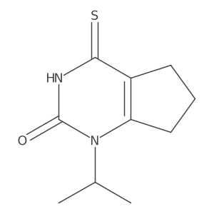 1-isopropyl-4-thioxo-1,3,4,5,6,7-hexahydro-2H-cyclopenta[d]pyrimidin-2-one Structure