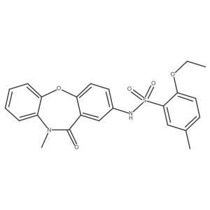 2-ethoxy-5-methyl-N-(10-methyl-11-oxo-10,11-dihydrodibenzo[b,f][1,4]oxazepin-2-yl)benzenesulfonamide Structure