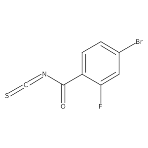 4-Bromo-2-fluorobenzoyl isothiocyanate结构式