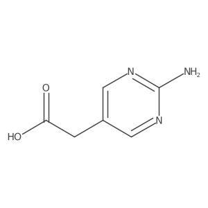 2-(2-Aminopyrimidin-5-yl)acetic acid结构式