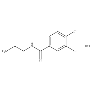 N-(2-aminoethyl)-3,4-dichlorobenzamide hydrochloride结构式