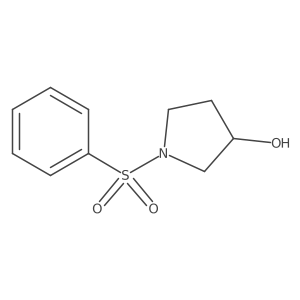 (3S)-1-(Phenylsulfonyl)-3-pyrrolidinol结构式