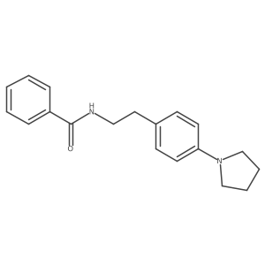 N-(4-(pyrrolidin-1-yl)phenethyl)benzamide结构式