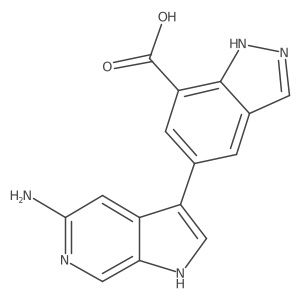 5-(5-amino-1H-pyrrolo[2,3-c]pyridin-3-yl)-1H-indazole-7-carboxylic acid Structure